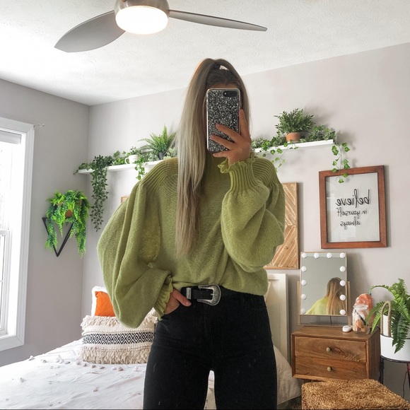 Free People Sweaters - Free People Elderflower Mock Balloon Sweater